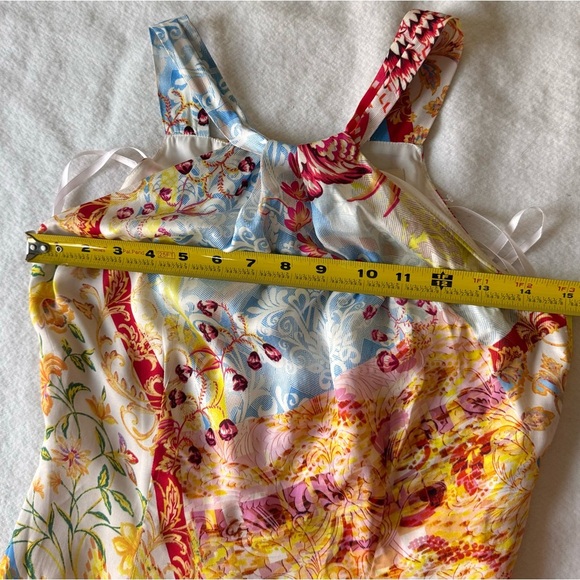 Etcetera Maxi Halter Dress Floral Print Size 0 - Picture 11 of 11